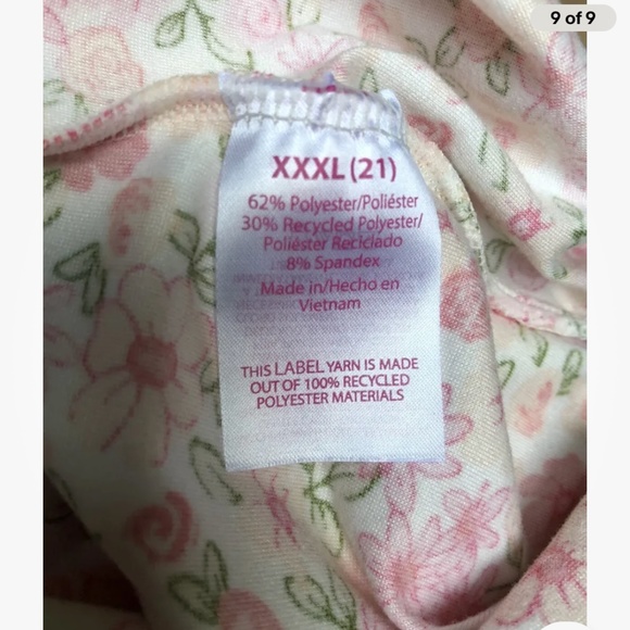 No Boundaries Jrs Sleeveless Tiered Floral Mini Dress Size XXXL/3X/21 NEW - Picture 9 of 9